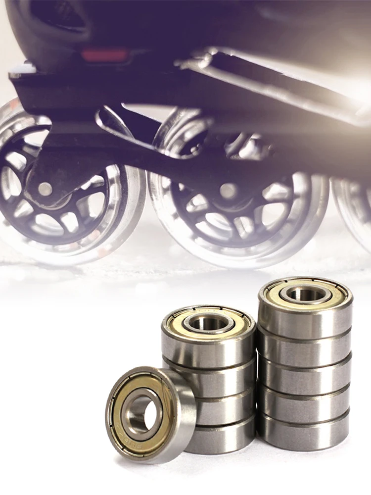 10 قطعة 608ZZ كرة أخدود عميقة تحمل مزدوجة درع الكرات صف واحد 8x22x7 مللي متر لألواح التزلج حذاء تزلج بعجلات الدراجات البخارية