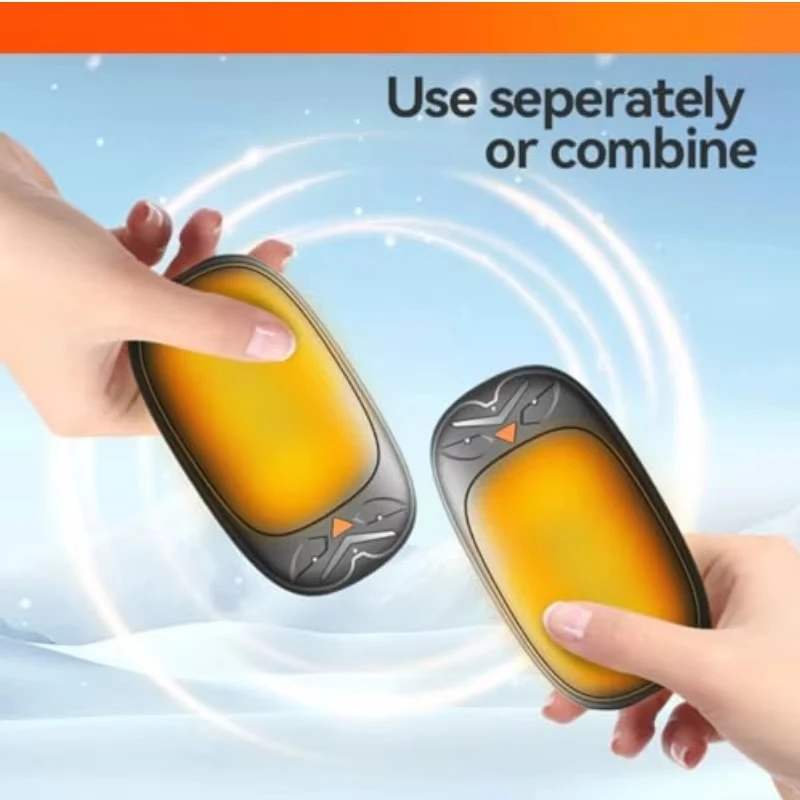 

Грелки для рук, перезаряжаемые, 2 упаковки, 2000 мАч, электрические грелки для рук, умные чипсы, 8 часов, безопасный нагрев, портативный карманный обогреватель, подарки