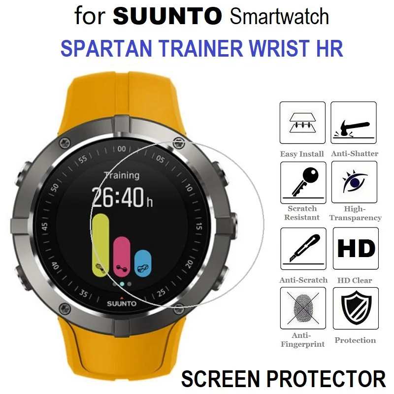 5PCS Smart Watch Screen Protector for SUUNTO SPARTAN SPORT WRIST HR Tempered Glass Anti-Scratch Protective Film