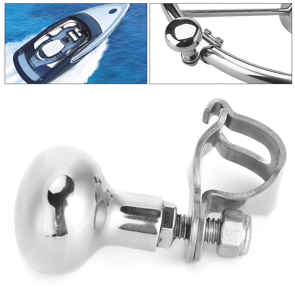 316 Stainless Steel Steering Wheel Knob Auxiliary Boosters Ball Handle Boat Accessory