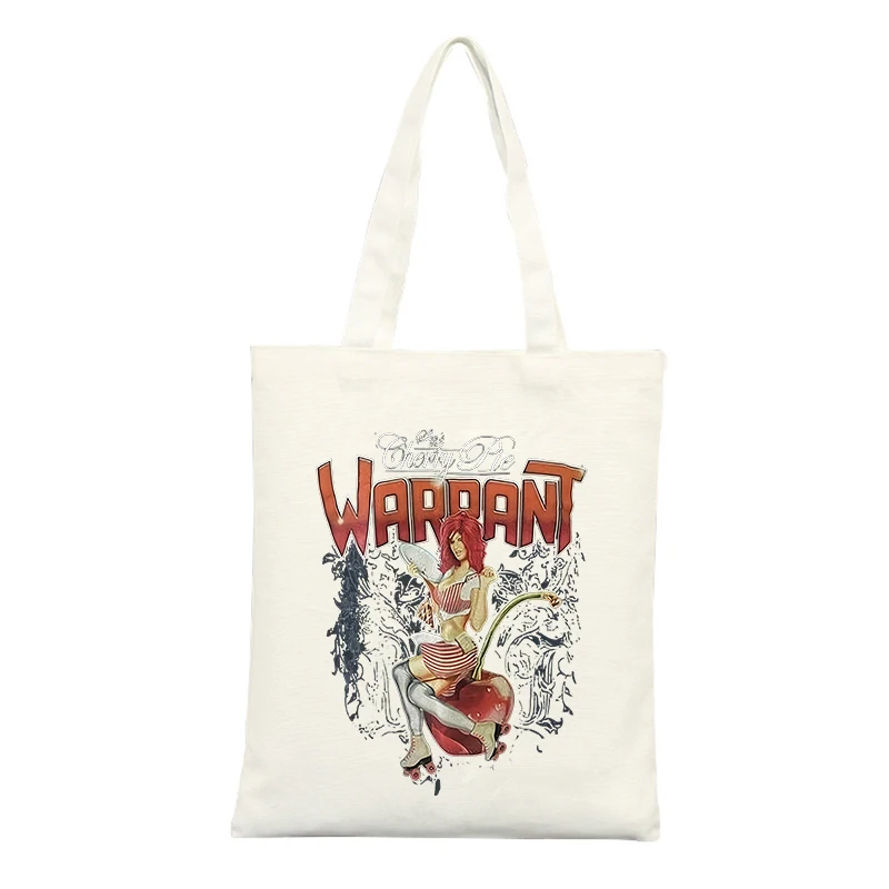 Canvas Tote Bag with Retro Graphic and Typography Print, Ideal for Casual Shopping and Daily Use