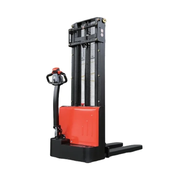 1.2 Ton Full Electric Hand Stacker Forklift Auto Walkie Battery Pallet Stacker