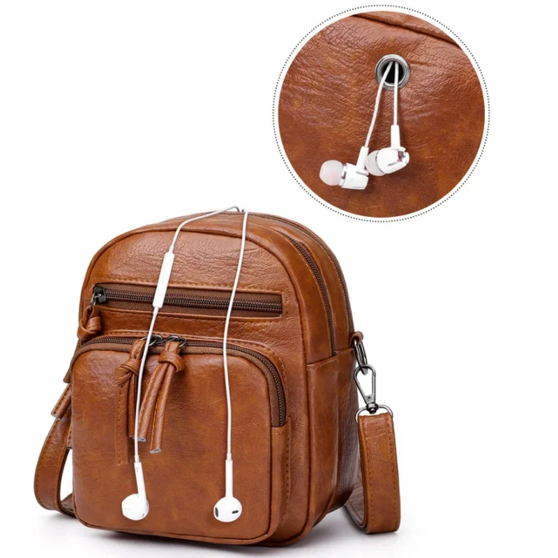 

Новая винтажная сумка через плечо из мягкой искусственной кожи, большая вместительная дорожная сумка для женщин, модная сумка с двойными отделениями, оптовая продажа