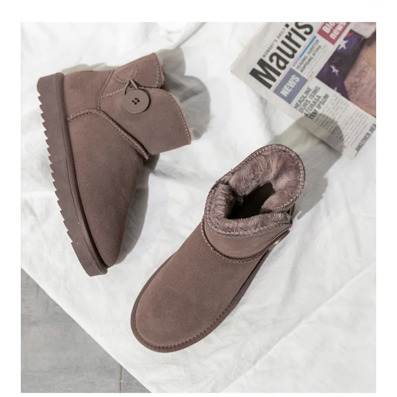 防水メンズウィンターブーツ、フェイクファー裏地付き＆通気性、新年のブランチや雪の冒険に最適なチャンキーソール