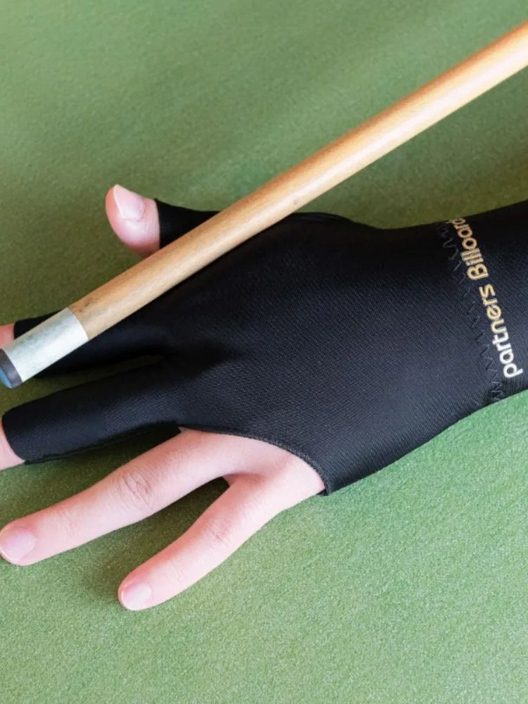 Professional Three Fingers Billiard Glove Breathable Anti-slip Snooker Glove Elastic Fitness Accessories Billiard Training Glove
