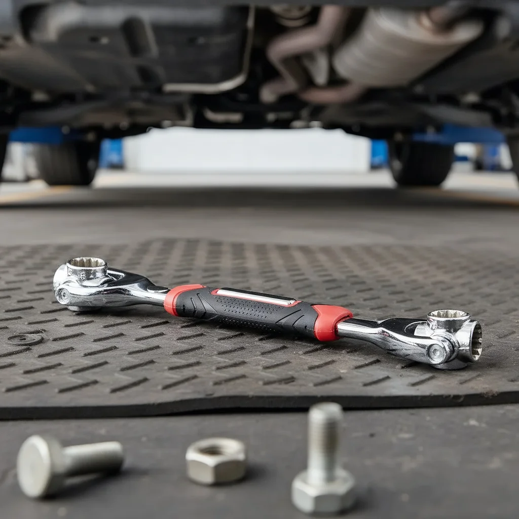 

Универсальный набор головок 52-в-1: вращающаяся нескользящая ручка, головки 8-19 мм. Идеально подходит для самостоятельного ремонта и автомобильных задач.