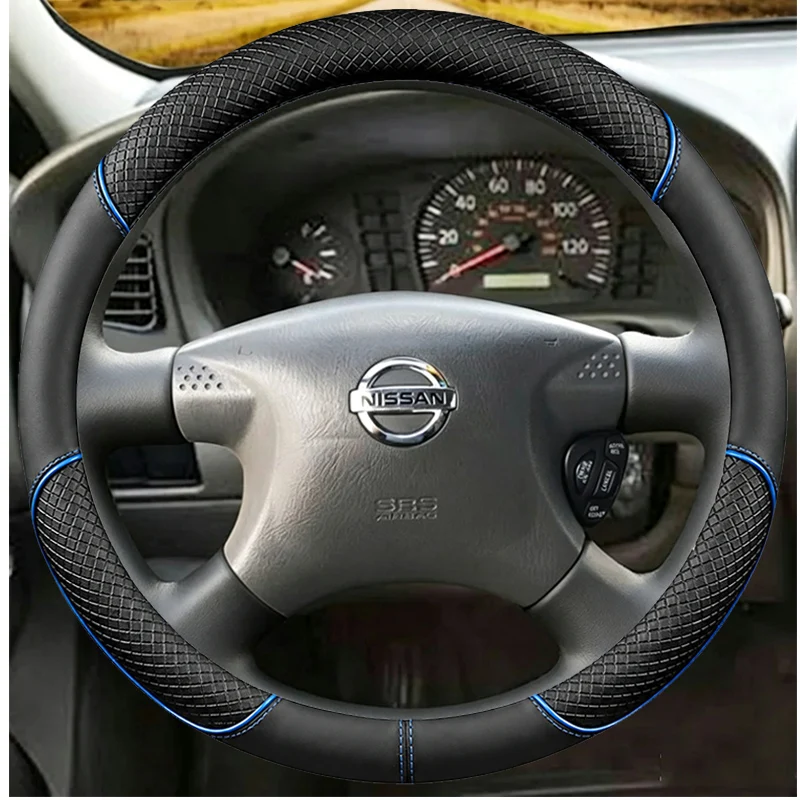 custom car Steering Wheel Cover for Nissan Sentra 2000 2001 2002 2003 2004 2005 2006 braid Full coverage non-slip accessories