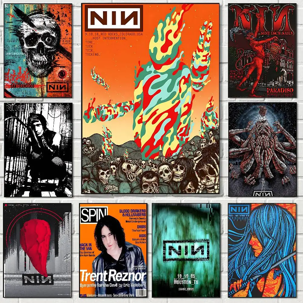 Nine Inch Nails Poster Print A5 A4 A3 A2 Wall Art Decor For Room Office Gift For Fans