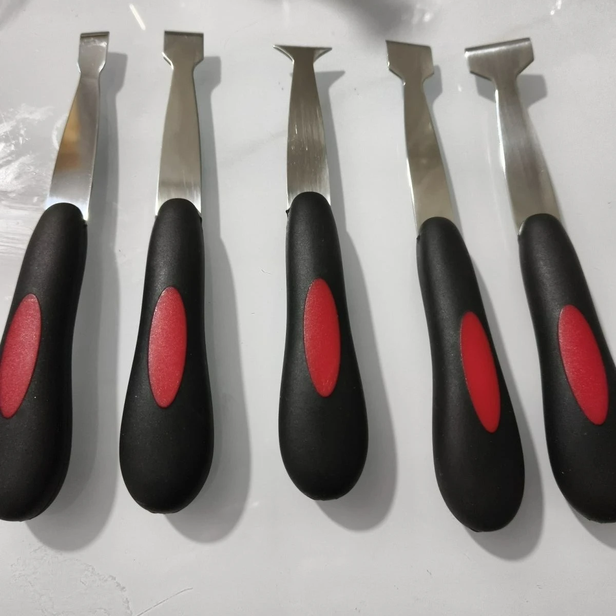5-pcs/set Glass Bottom Adhesive Repair Knife Set with Soft Rubber Manual Car Windshield Polyurethane Scraper Kit