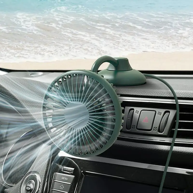 

Car Powerful Mute Small Fan USB Freshener Air Conditioner Ventilatore Cooler Multi-angle Adjustable Car Creative Electric Fans