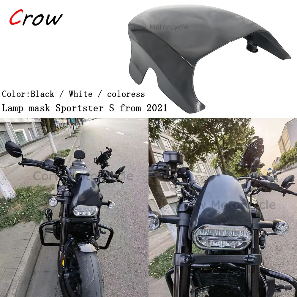 

FOR Sportster S 1250 RH1250 RH 1250 2021 2022 Motorcycle Gloss Black Front Mask Headlight Fairing Cover