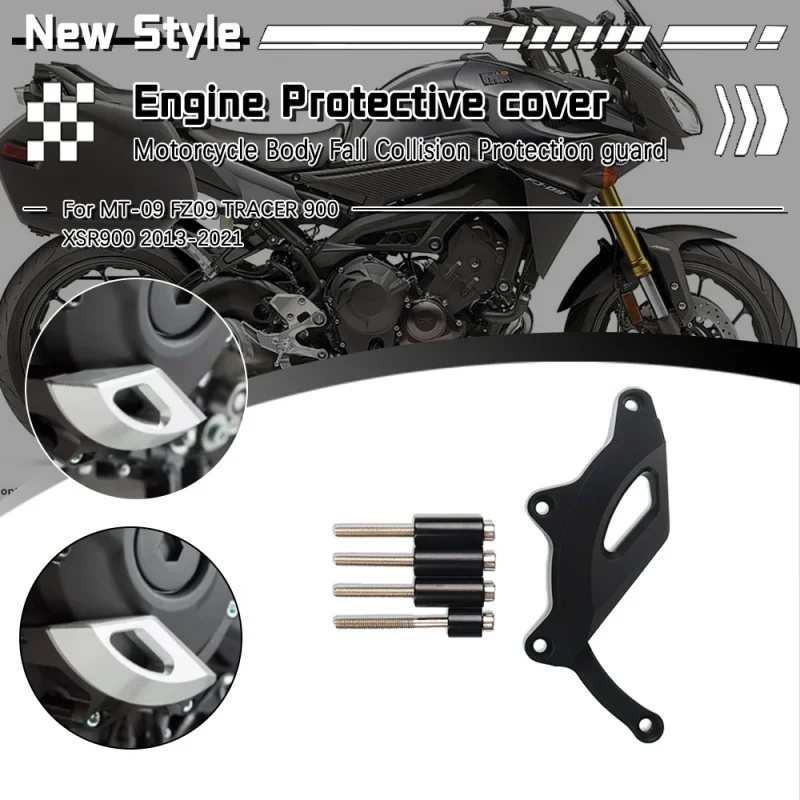 Motorcycle CNC Engine Protective Cover Fairing Guard Sliders Crash Pad For MT-09 FZ09 TRACER 900 XSR900 2013-2021