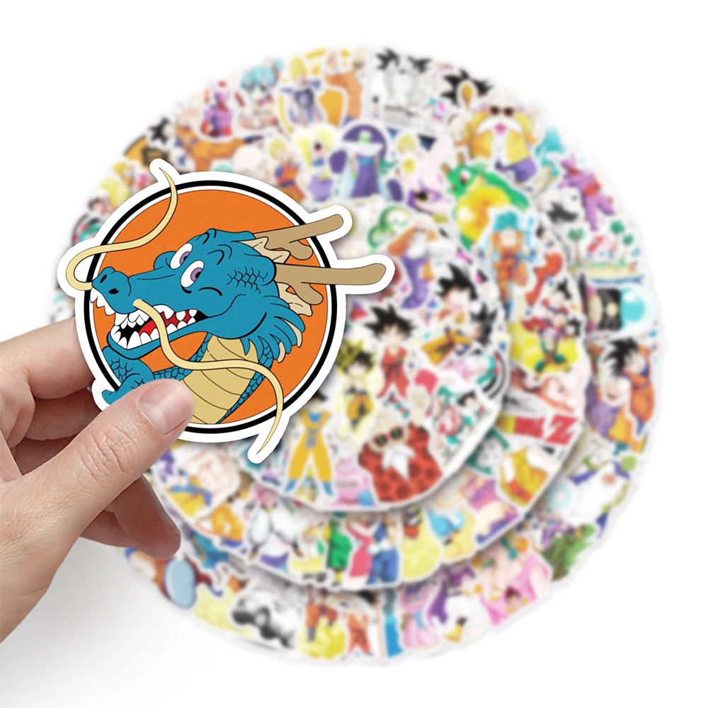 10/30/50/100pcs Cool Cartoon Dragon Ball Stickers Anime Son Goku Classic Manga Sticker Decals Graffiti Motorcycle Stationery Car