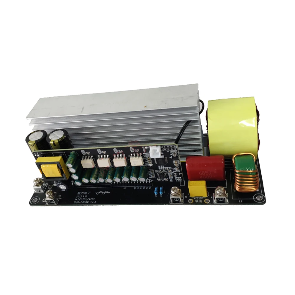 Imagem -03 - Inversor de Onda Senoidal Pura de Alta Potência Placa de Palco Traseira Entrada dc 320v420v Saída ac 110-ac 220v Módulo Inversor 5000w Ajustável