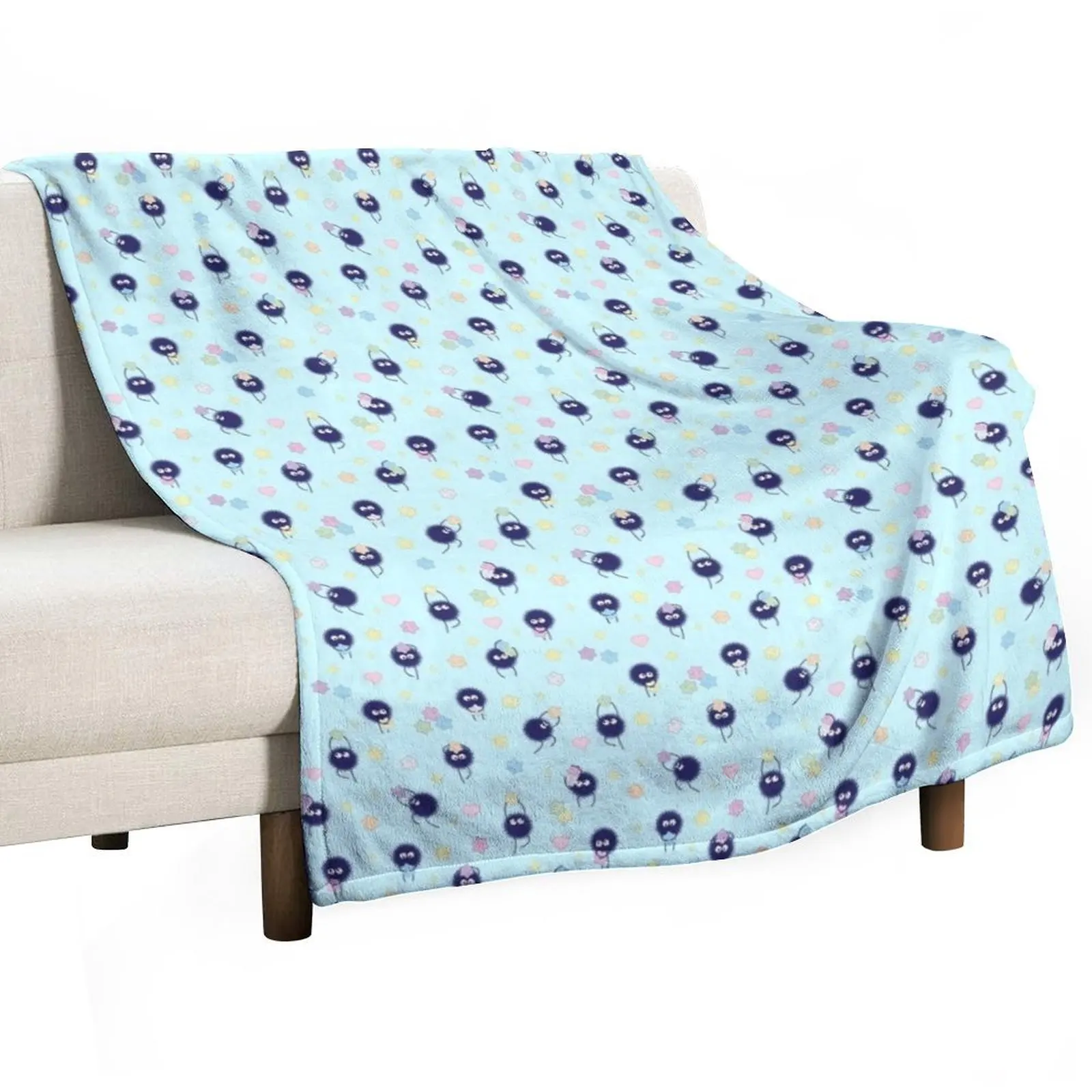 Sea Urchin Sprites Throw Blanket Summer heavy to sleep Flannel Blankets For Bed Blankets