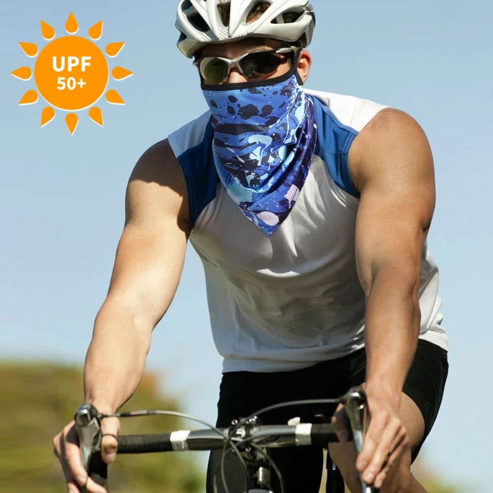 Sommer Hängen Ohr Bandana Sport Dreieck Schal Radfahren Skifahren Reiten Wanderung Jagd Fahrrad Laufen Atmungsaktive Gesichtsmaske Frauen Männer