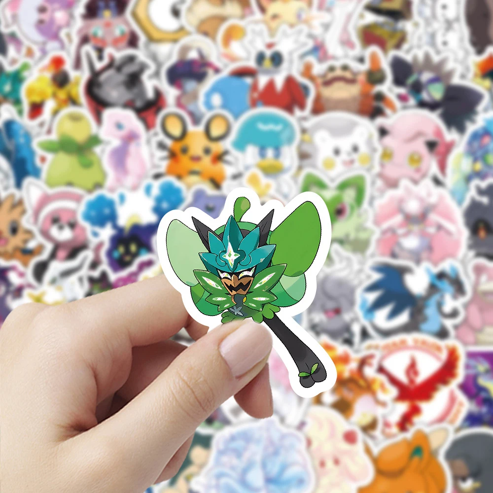 

10/30/50/100pcs Cartoon Pokemon Cute Stickers Kawaii Pikachu Anime Decals Kid Toy DIY Stationery Suitcase Bike Graffiti Sticker