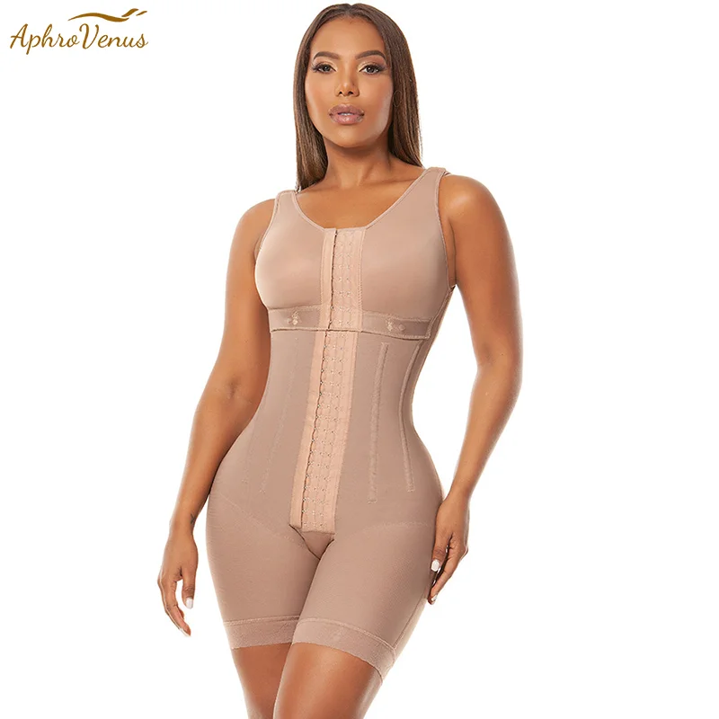 Fajas Colombianas High Compression Abnehmen Postpartale Full Body Shaper Taille Trainer Post Fettabsaugung Shapewear Mit Knochen