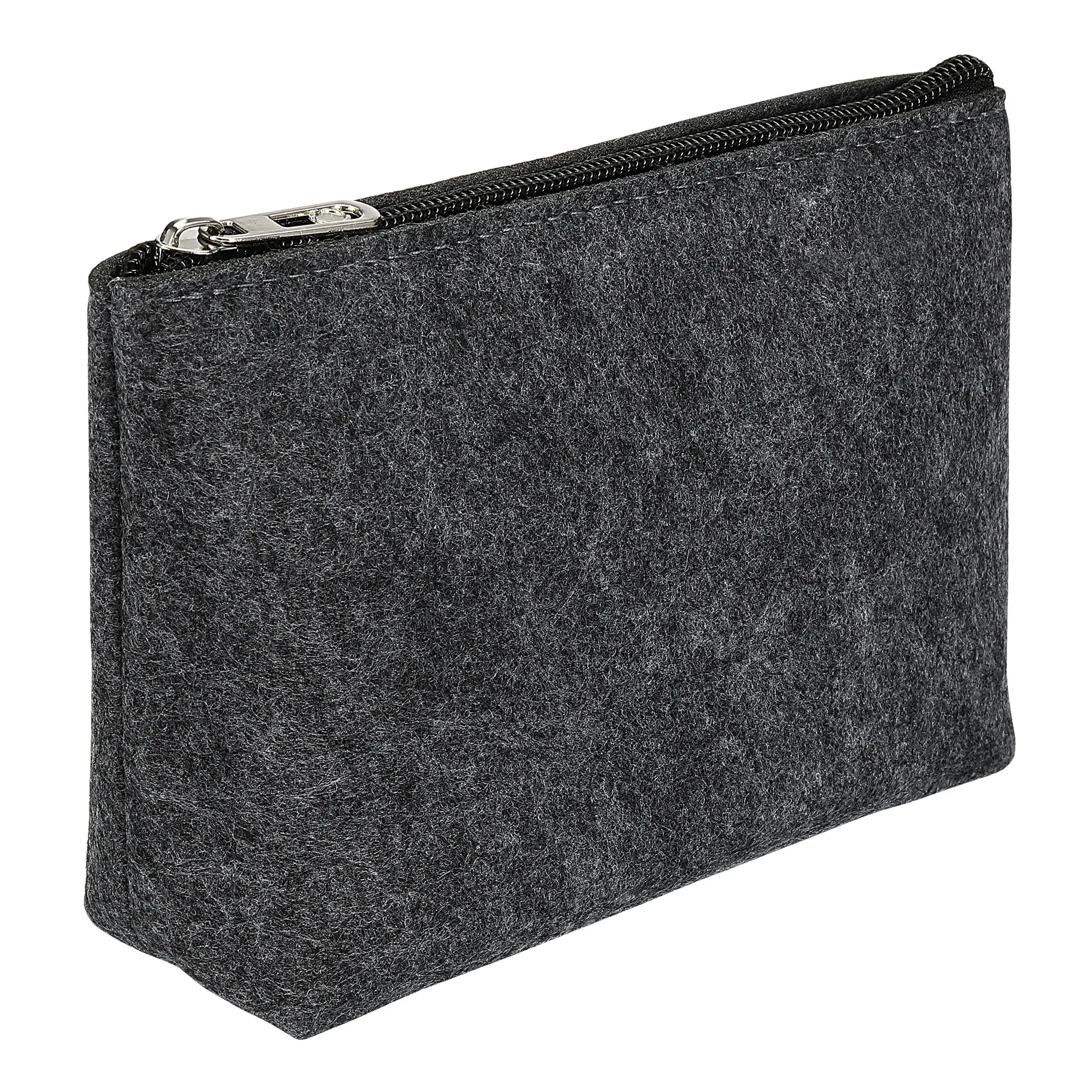 1/2Pcs Felt Pencil Bag Pen Case Stationery Storage Zipper Pouch for Office Organizer Light Gray/Gray/Dark Gray