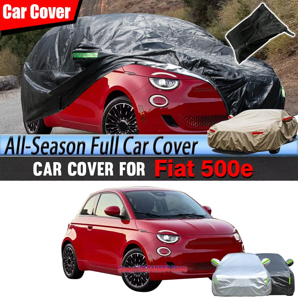 All Weather Scratch Resistant Waterproof Car Cover For Fiat 500e 2020-2026