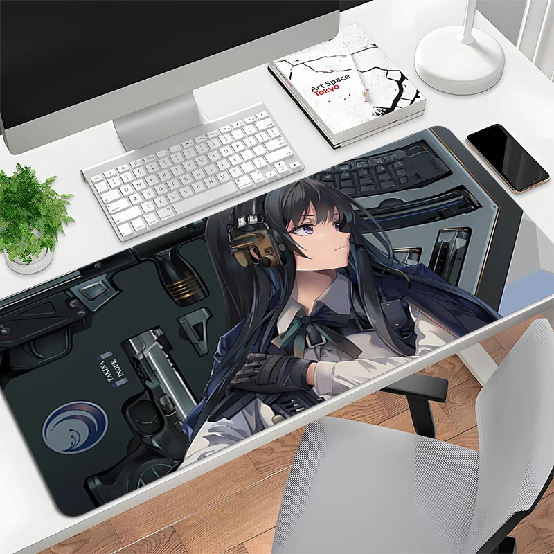 Large Gaming Mouse Pad Non-Slip Rubber Game Mouse Computer Keyboard Mats PC carpet Lycoris Anime Girls and guns Mousepads xl xxl