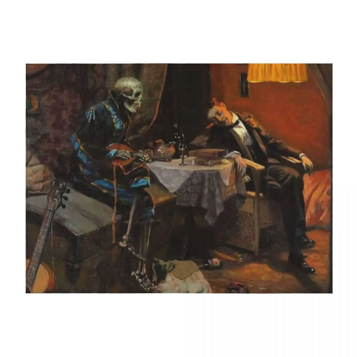 

Erich Plontke The Drinker 1910 Throw Blanket Sofa Decoratives bed plaid Weighted Blankets