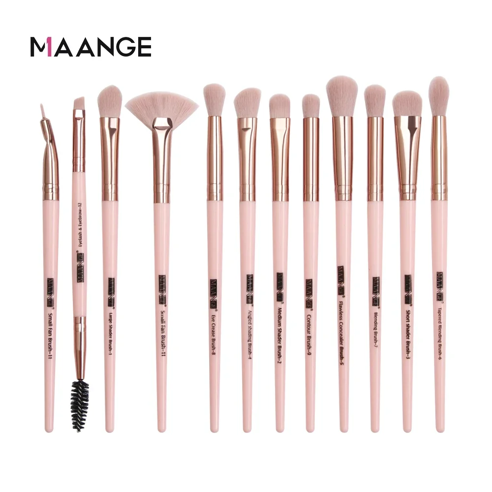 MAANGE Pro 3/5/12 pcs/lot Makeup Brushes Set Eye Shadow Blending Eyeliner Eyelash Eyebrow Brushes For Makeup New