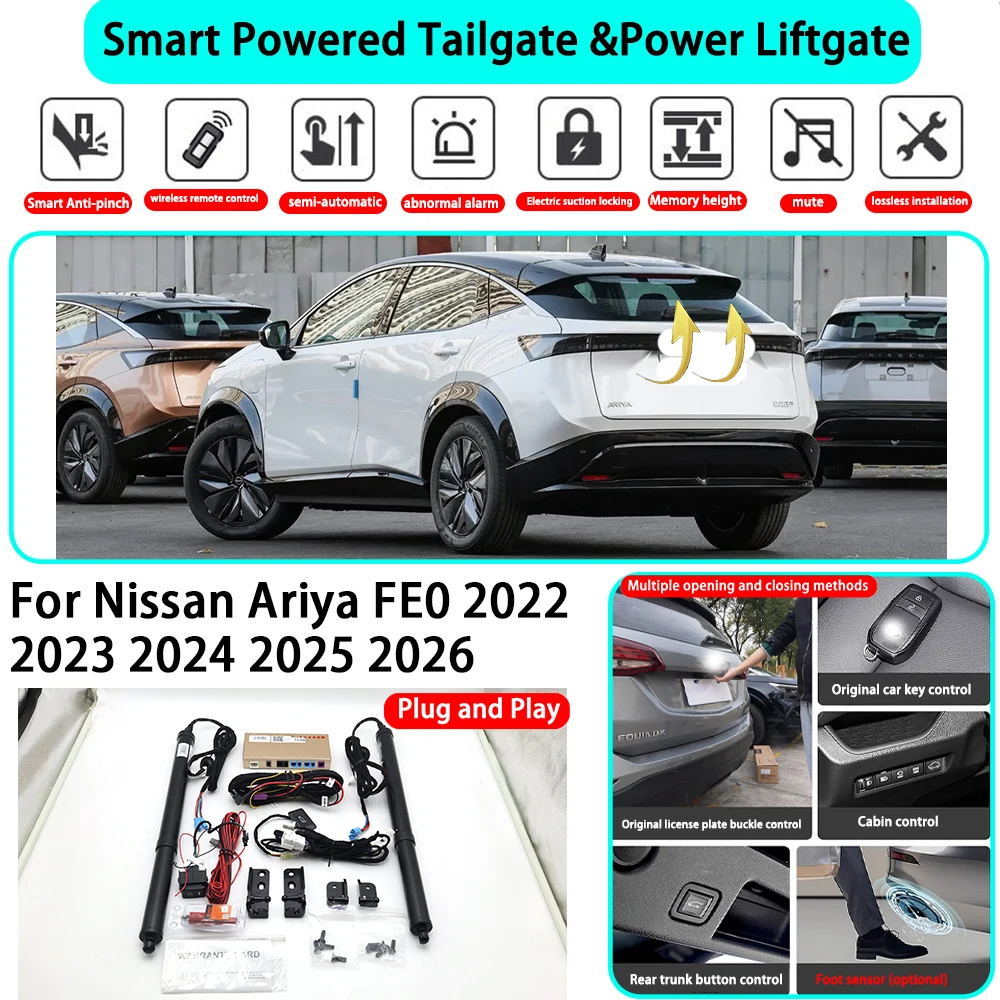 

﻿for Nissan Ariya FE0 2022 2023 2024 2025 2026 OEM Smart Automatic Powered Tailgate Electric Power Tailgate Lift Kit Key Close