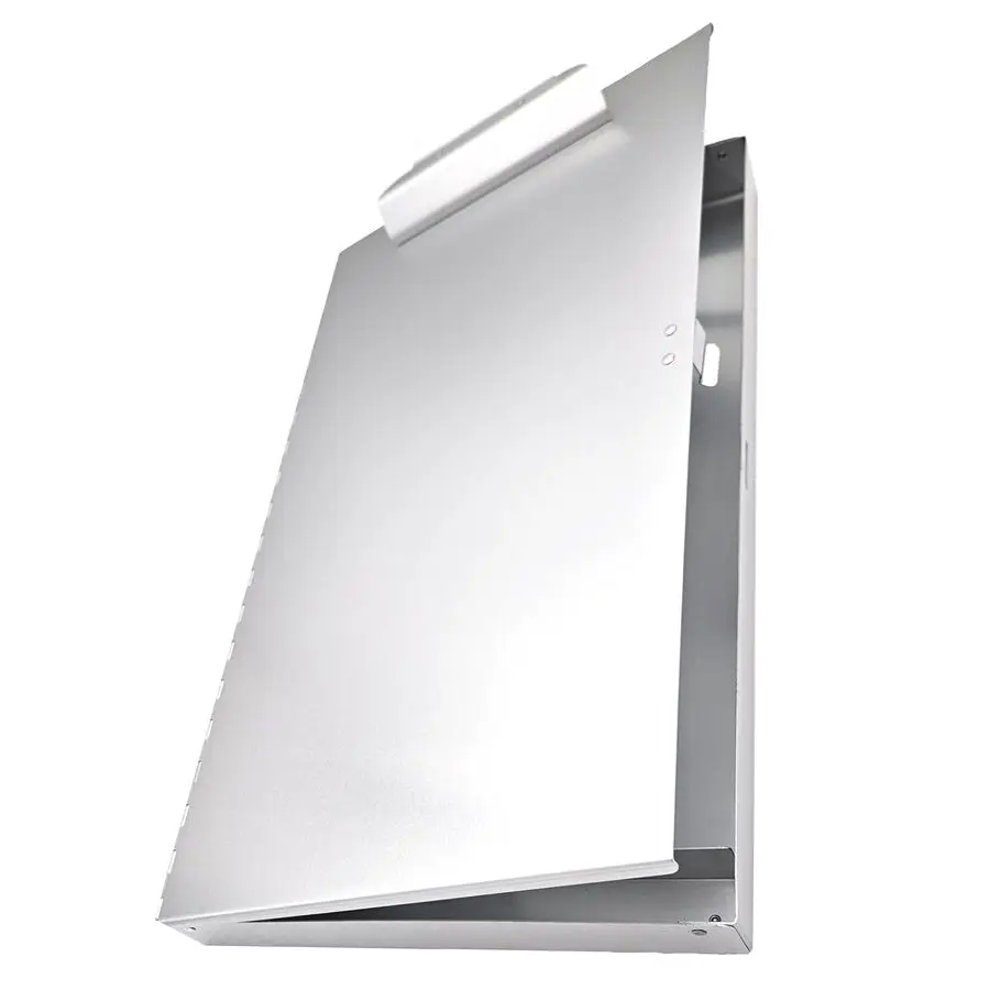 

Clipboard Aluminum Storage Box Featuring a High Capacity Clip
