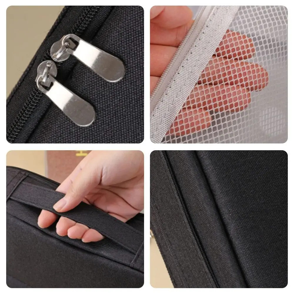 

Oxford Cloth Standing Makeup Bag Waterproof Large Capacity Cosmetic Bag with Compartments Toiletry Bag Women Girls