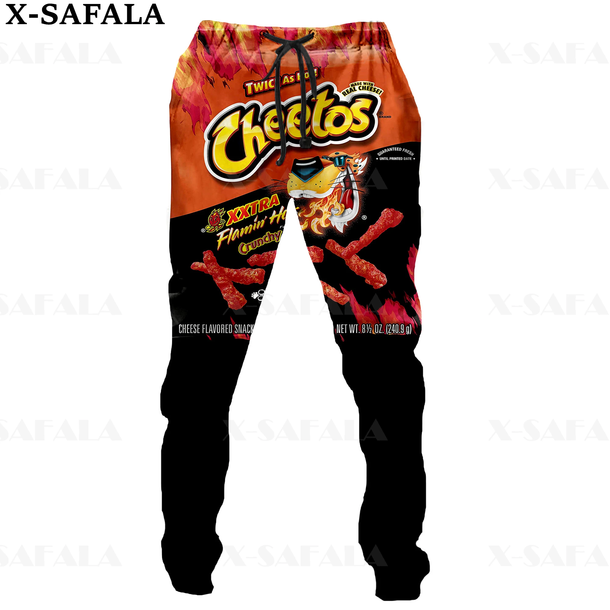 Hot Cheetos food Snack Tuck 3D Print Trousers Men Sweatpants Casual Long Joggers Streetwear Autumn Sports Pants-3