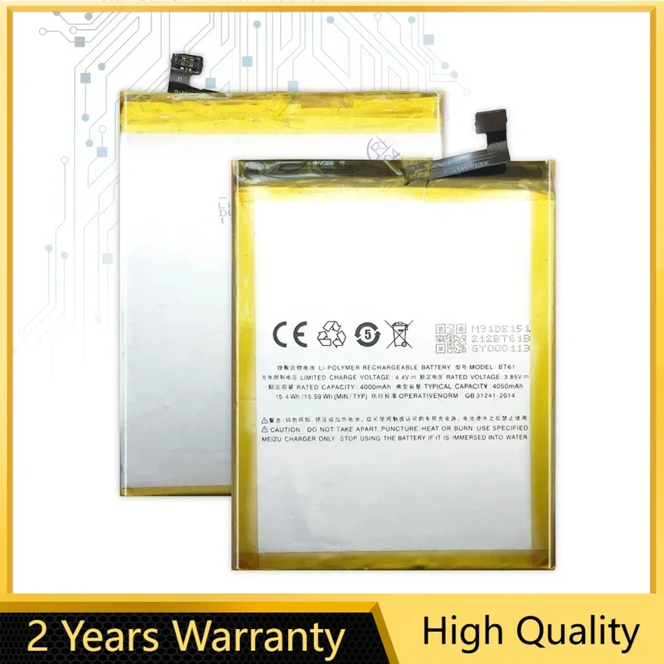 

High Quality BT61 M (L) 4000mAh Battery Replacement For Meizu M3 Note Pro Prime L681 L681H L681C L681M L681Q M681 M681H