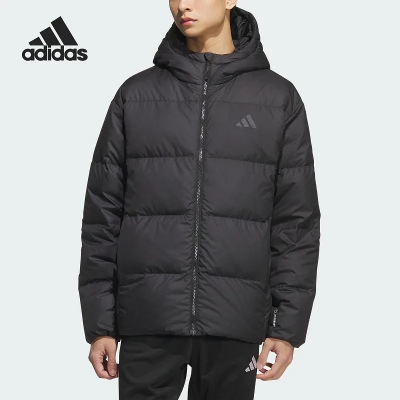 Adidas BASIC DOWN JKT KC2478 Men's Warm Hooded Casual Light Down Jacket