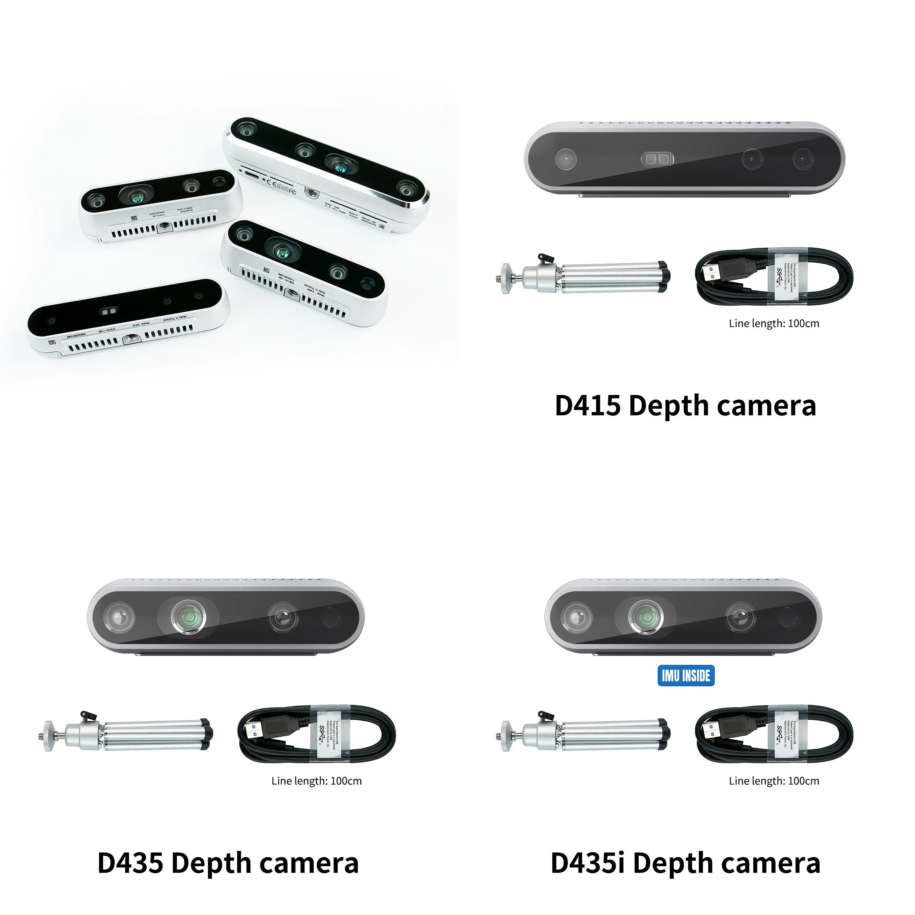 ROS Robot Binocular Stereo Augmented Reality Intel RealSense Depth Camera D415 D435 D435i D435f D435if D455