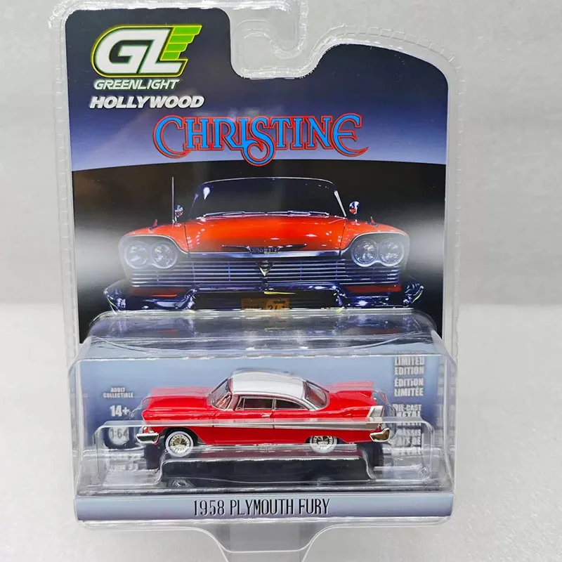 GreenLight 1:64 1957 1958 Plymouth Fury/Belvedere Vintage Werbeauto Legierungsautomodell Sammlerstück Ausstellungsstück Spielzeug Geschenke Souvenirs