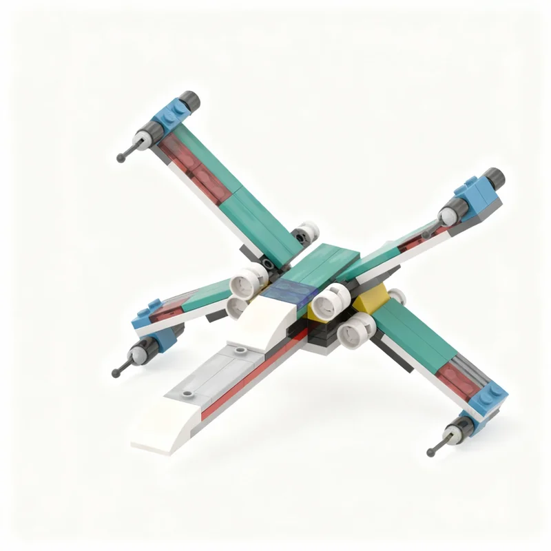 125pcs MOC Star Fighter Space Model Building Blocks Construction Toy Christmas Gifts Creative DIY Idea Presentation Collection