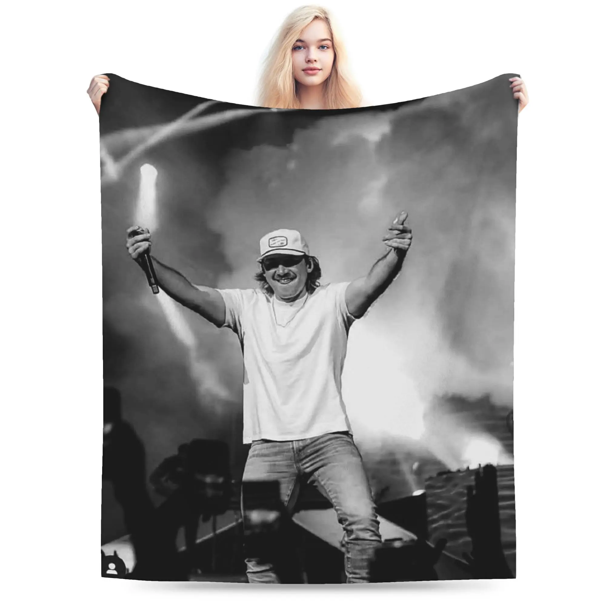 Customize A Flannel Blanket Featuring a Morgan Cole Wallen Theme, Soft And Comfortable, Suitable for Sofas, Beds, Offices, Campi