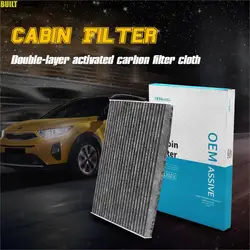 For Nissan Dualis Qashqai J10 X-Trail T31 Activated Carbon Pollen Cabin Air A/C Filter Car Accessories 27277-EN000 27277-JA000
