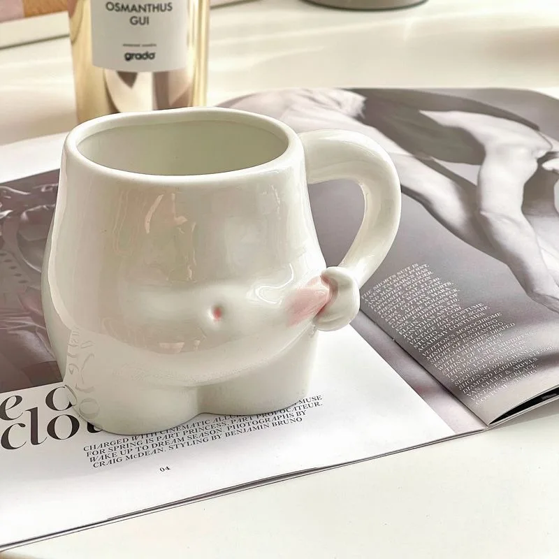 

Ceramic Mug Cute Pinch Belly Mugs Pretty Personalized Luxury Elegant Coffee Cup Funny Creative Aesthetic Tea Cups Drinkware