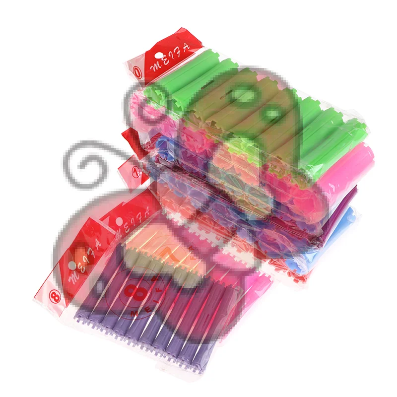 

7/8/9/10 Pcs Heatless Hair Curler No Heat Hair Rollers Curling Rod Pull Core Lazy Curls Flexi Rod Wave Formers Hair Styling Tool