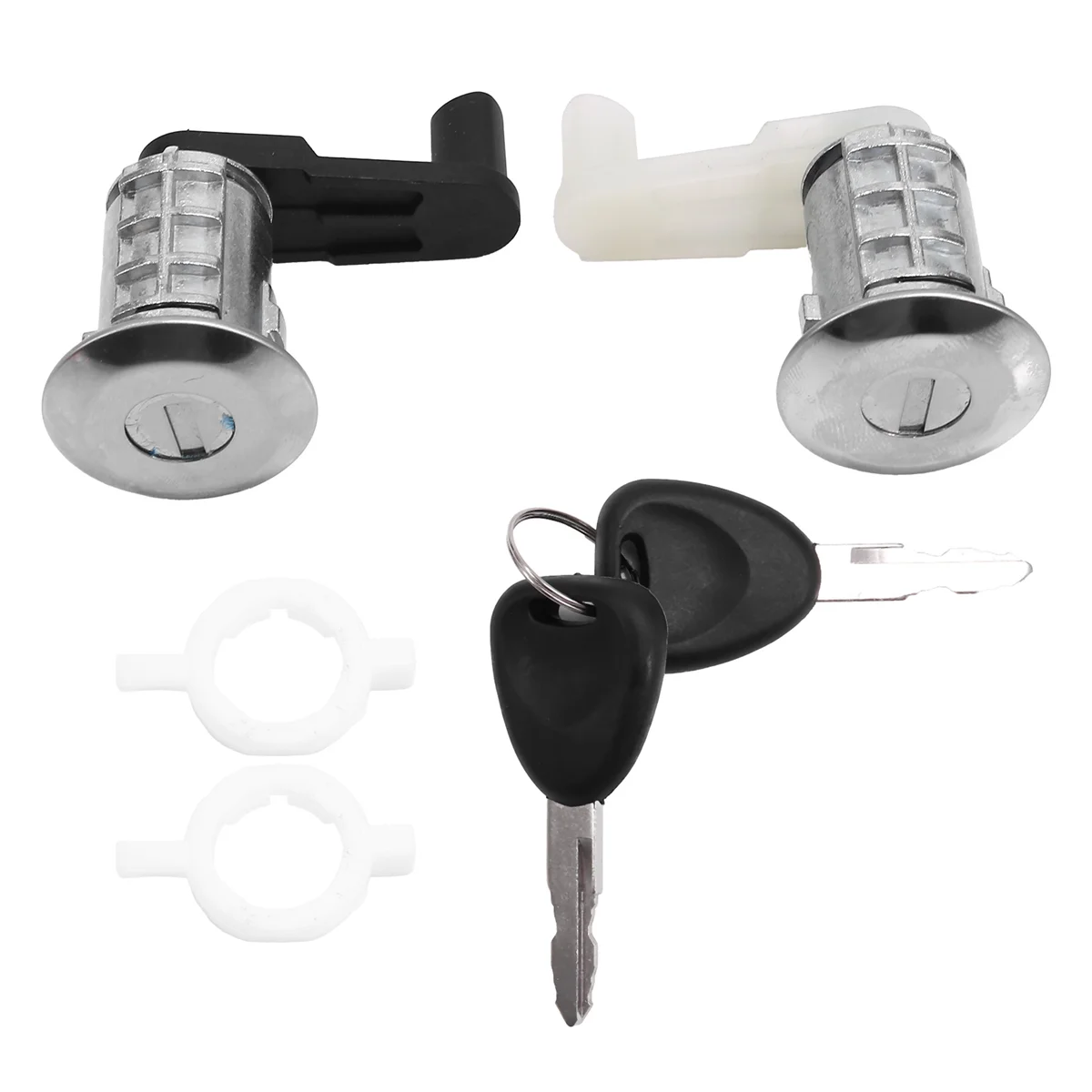 Car LH & RH Door Lock Cylinder Kit with 2 Key 7701468981 7701468982 for 1996-2003 Scenic