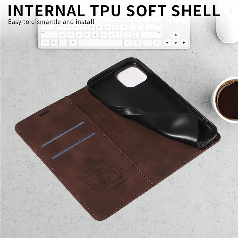 Anti-thef Phone Case For Huawei Honor 200 Pro 90 Smart 70 50 Honor90 Honor200 Lite Wallet Flip Card Holder Coque Leather Cover