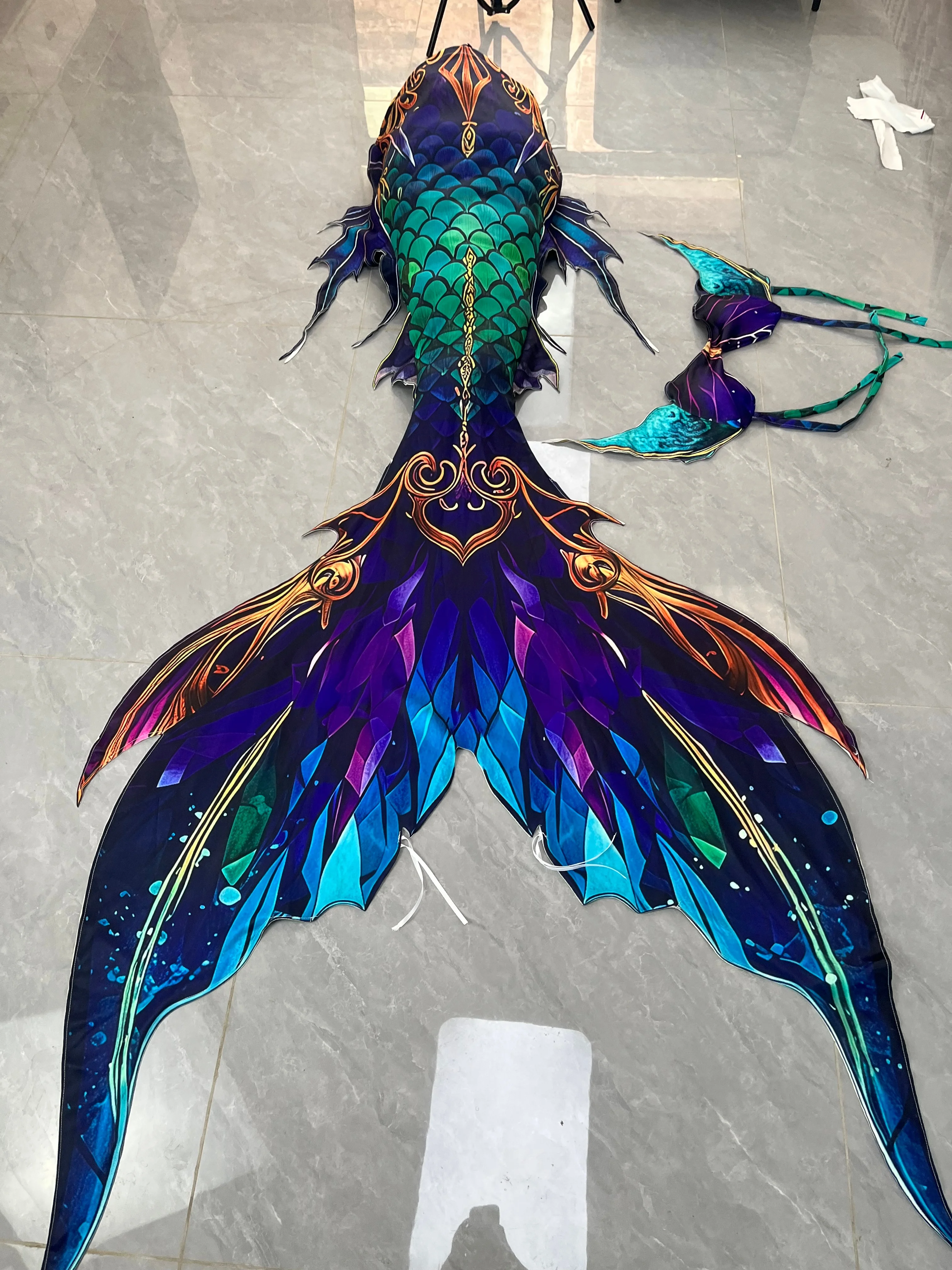 

Новый европейский и американский комфортный костюм для взрослых в стиле русалки с большим хвостом для пляжного отдыха и фридайвинга.