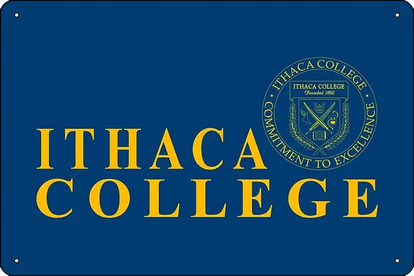 Ithaca College 2 Art Print 8 x 12 Inch Funny Metal Tin Sign Game Room Man Cave Wall Decor