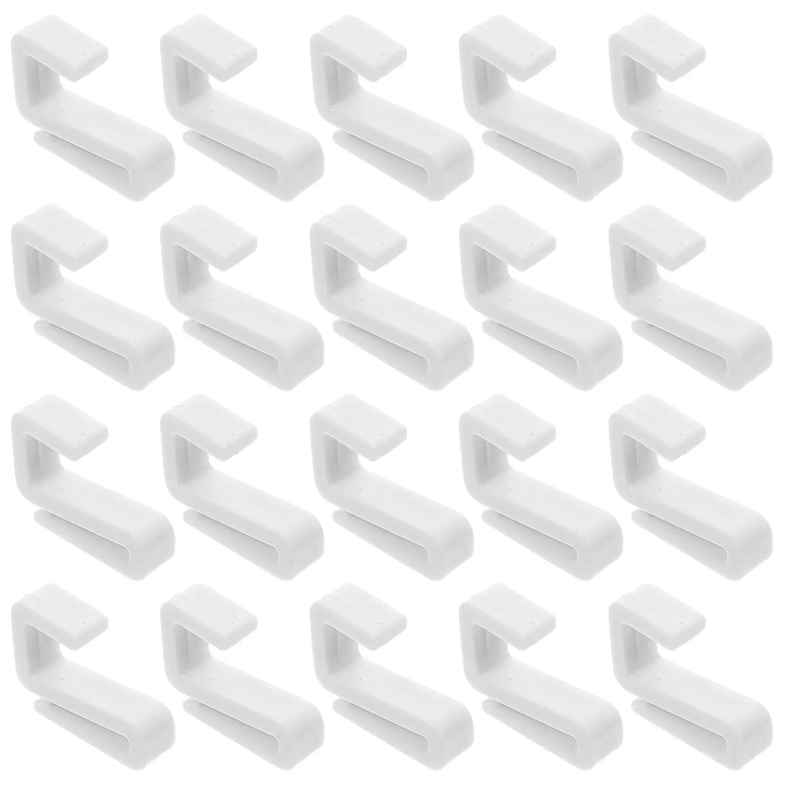 

Plastic Hook S-shaped Hangers Easy Installation Wide Application Compatible Round Square Pipes Bag Garage for Rack