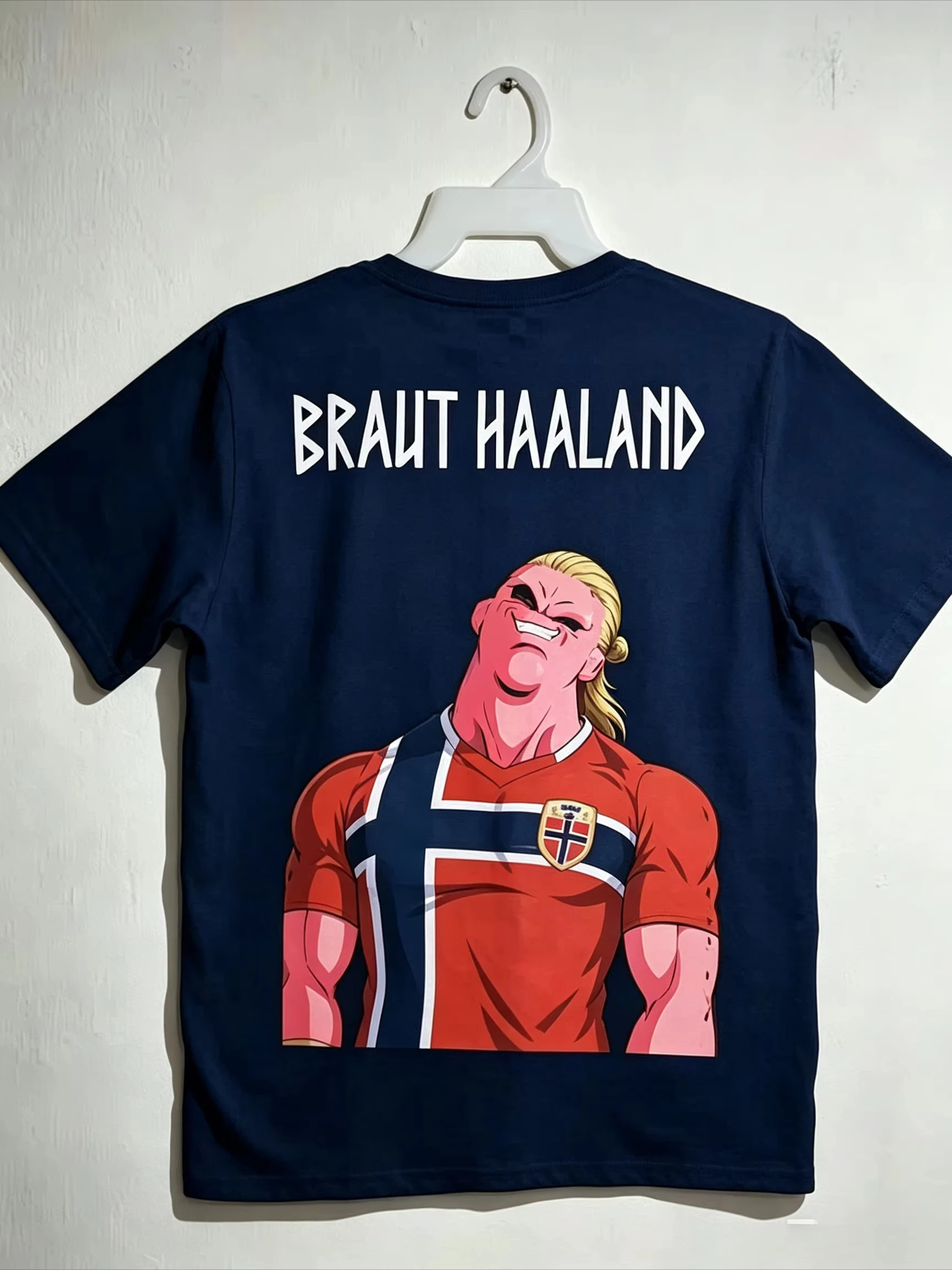Erling Haaland Norway Funny Majin Buu Graphic T Shirt Men Football Soccer Cartoon Tee Men's and Women's Streetwear T-shirt - view 4