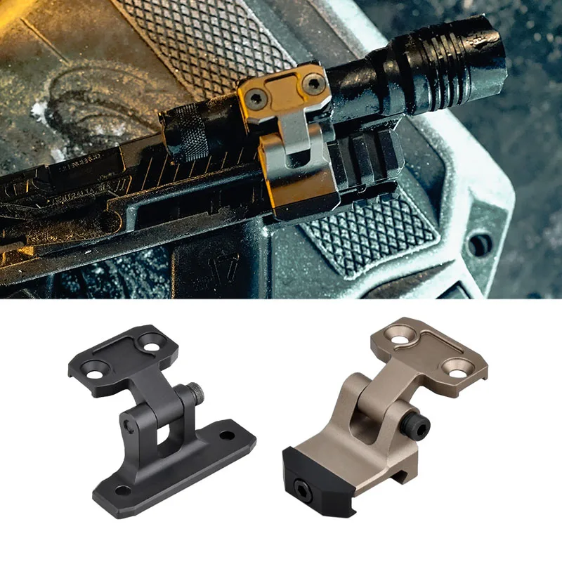 WADSN Tactische Zaklamp Mount Metalen M600 M300 Scout Light Mlok Keymod Picatinny Rail voor MCX MPX Airsoft Speelgoed Pistool Accessoires