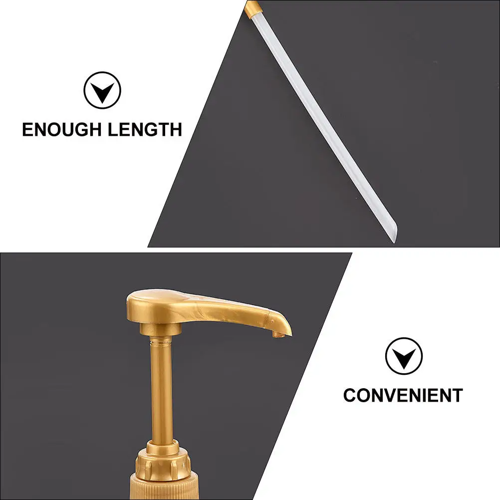 

10Pcs Coffee Syrup Pump Premium PP Syrup Dispenser Pump for Bar Kitchen Home Use Replacement for Honey Chocolate Tea Shampoo