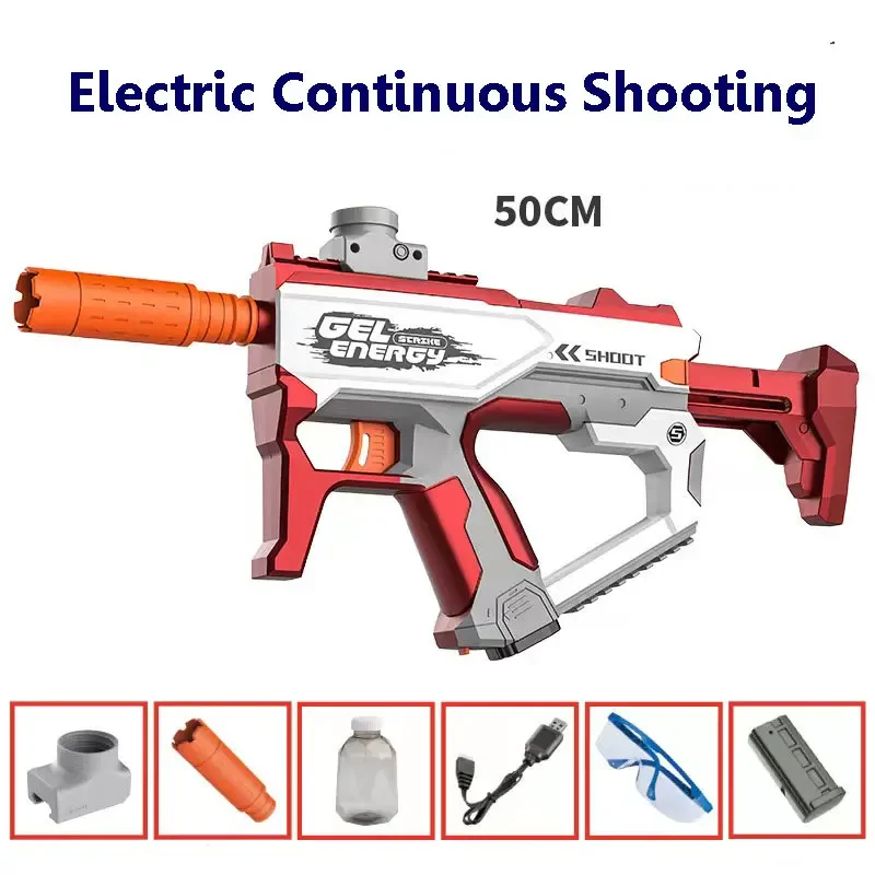 Electric Toy Guns Water Ball Hydrogel Guns Pistol Paintball Crystal Bomb Weapons Machine Games Toy for Men Boys CS Fighting