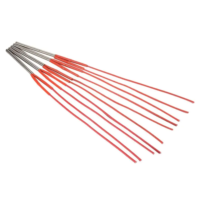 

AT21-5PCS Electric Cartridge Heater Elements 220V 6Mm Tube Diameter Stainless Steel Tubular Heating Elements Wattage 120W